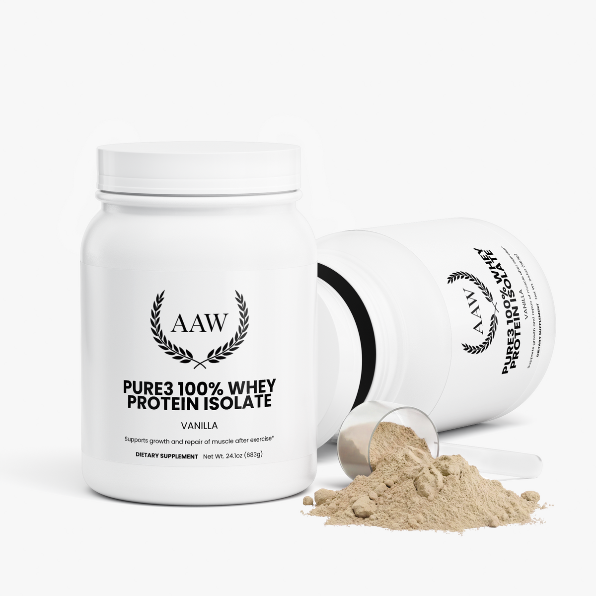 Pure3 100% Whey Protein Isolate (Vanilla)