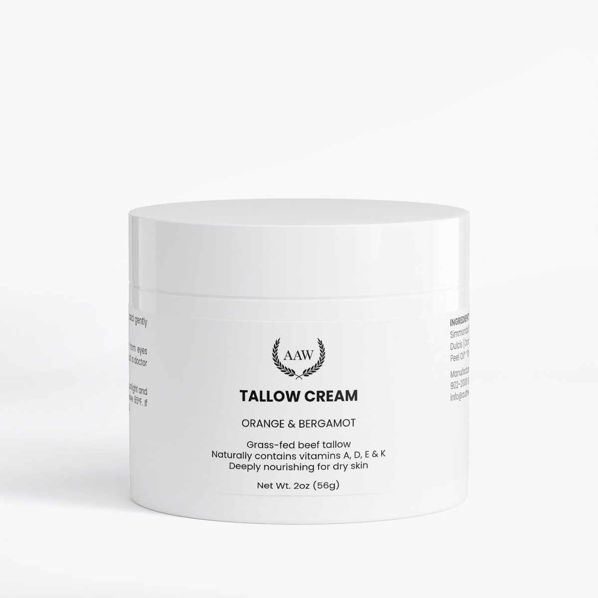 Tallow Cream Orange & Bergamot